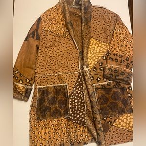 🐾Italian Animal Print Overcoat. 🐾